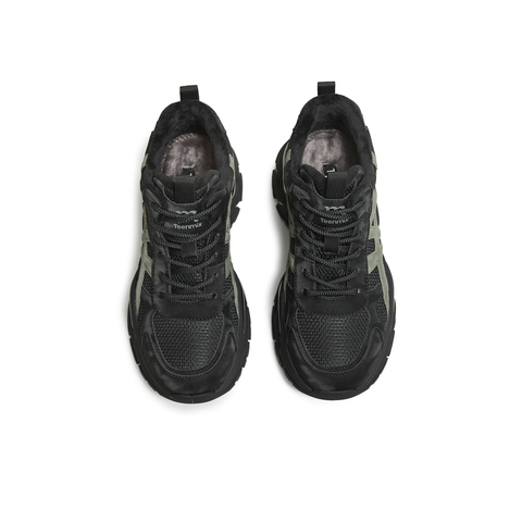 天美意2025冬新款厚底休闲百搭系带运动户外女老爹鞋KD130DD5