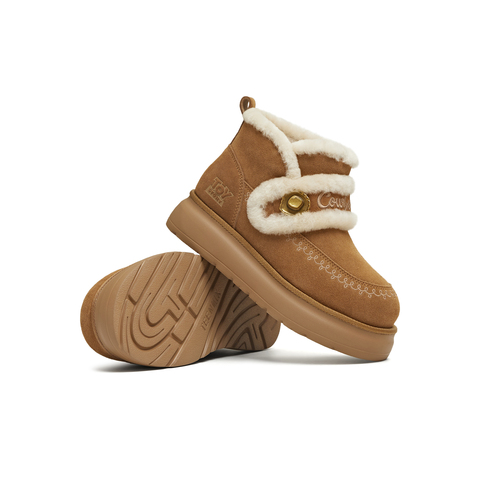 天美意2025冬新款商场同款玩具总动员联名短靴女雪地靴CE741DD5