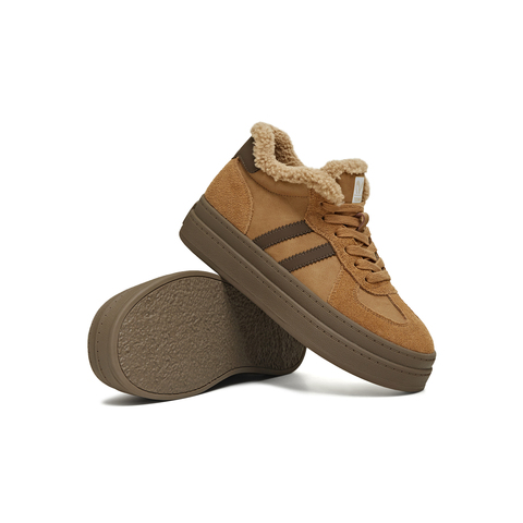 天美意2025冬新款商场同款厚底百搭保暖女阿甘德训鞋BJ542DD5