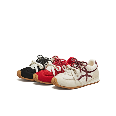 天美意2025冬新款休闲复古百搭内增高德训鞋女阿甘鞋KG137DM5