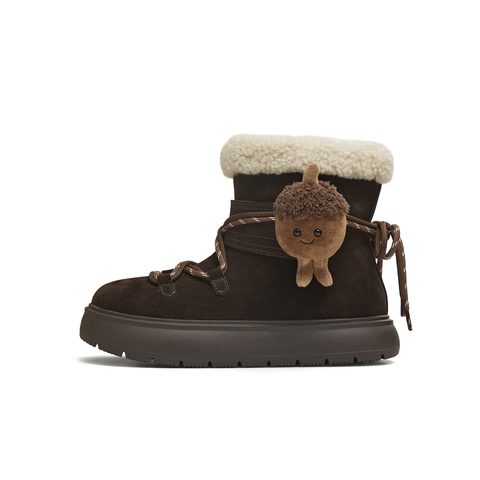 天美意2025冬新款厚底可爱保暖百搭户外女时尚雪地靴KXD60DZ5