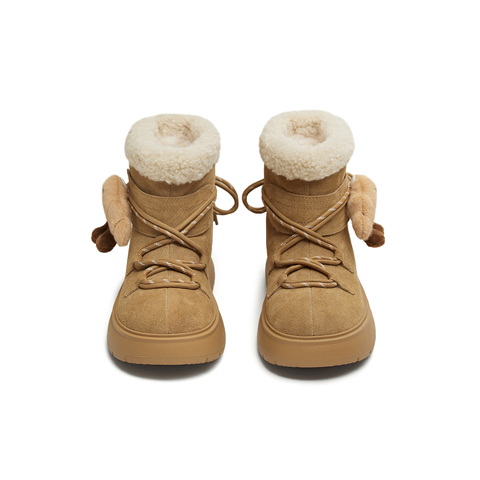 天美意2025冬新款厚底可爱保暖百搭户外女时尚雪地靴KXD60DZ5