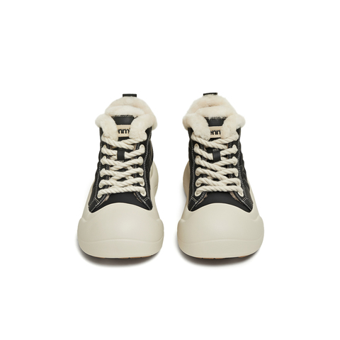 天美意2025冬新款商场同款厚底休闲百搭加绒保暖女板鞋CP548DD5