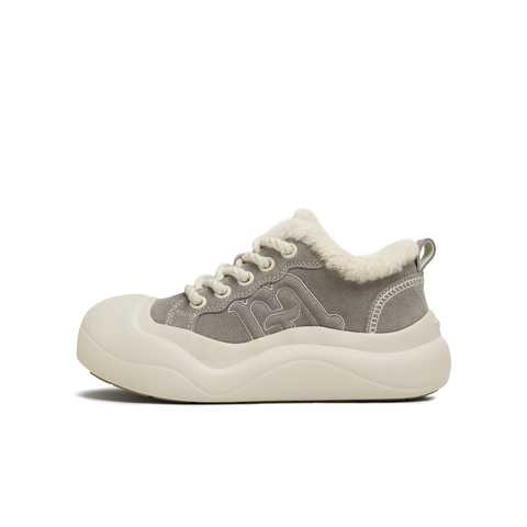 天美意2025冬新款商场同款厚底休闲百搭加绒保暖女板鞋CP537DM5