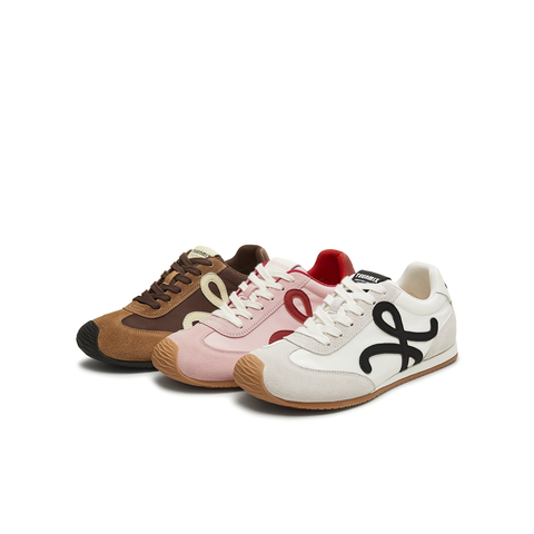 天美意2025冬新款潮流运动休闲百搭复古德训鞋女阿甘鞋KG126DM5