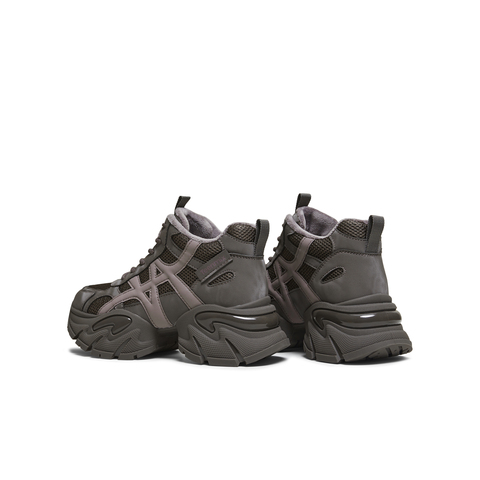 天美意2025冬新款厚底休闲百搭系带运动户外女老爹鞋KD130DD5