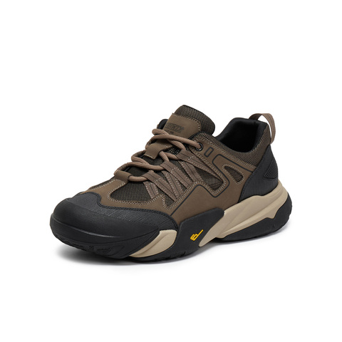 天美意2025冬新款商场同款厚底拼色百搭运动男休闲鞋3XR01DM5