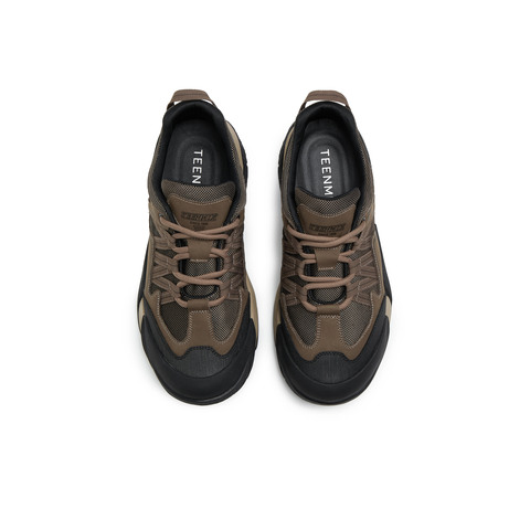 天美意2025冬新款商场同款厚底拼色百搭运动男休闲鞋3XR01DM5