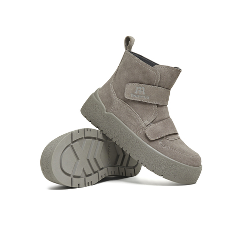 天美意2025冬新款商场同款魔术贴毛绒舒适短靴女雪地靴CCR42DD5