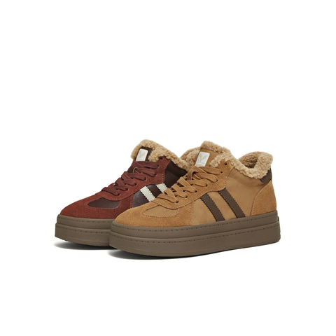 天美意2025冬新款商场同款厚底百搭保暖女阿甘德训鞋BJ542DD5