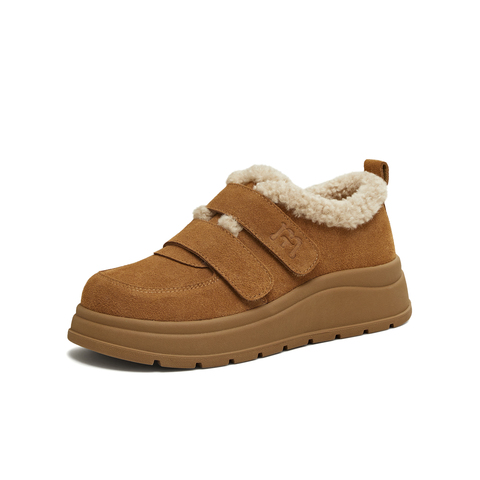 天美意2025冬新款厚底保暖棉鞋毛毛鞋女雪地靴KMZ23DM5