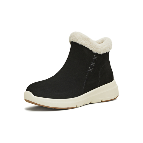天美意2025冬新款厚底保暖百搭棉鞋女时尚雪地靴KXD77DD5