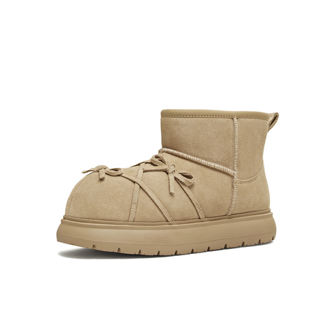 天美意2025冬新款厚底保暖棉鞋日常百搭短靴女雪地靴KXD47DD5