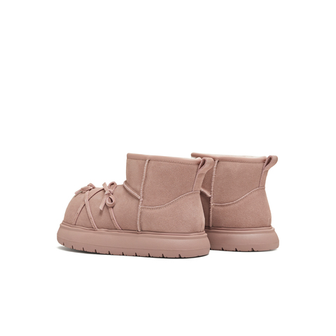 天美意2025冬新款厚底保暖棉鞋日常百搭短靴女雪地靴KXD47DD5