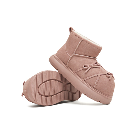 天美意2025冬新款厚底保暖棉鞋日常百搭短靴女雪地靴KXD47DD5