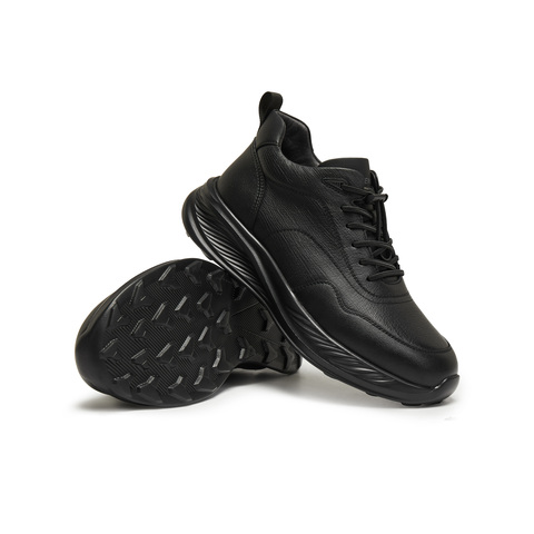 天美意2025冬新款商场同款毛绒保暖通勤上班男休闲皮鞋FDU6MDD5