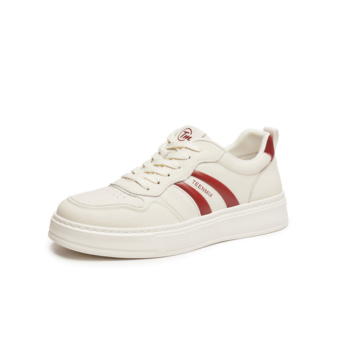 天美意2025秋新款休闲系带厚底百搭户外复古男阿甘鞋BX990CM5