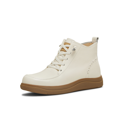 天美意2025冬新款复古纯色圆头厚底百搭潮流女马丁靴KDX30DD5