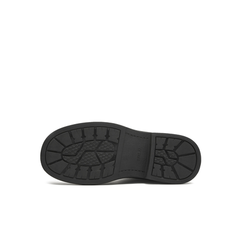 天美意2025冬新款纯色复古百搭后拉链短靴显瘦女时装靴KNZ13DD5