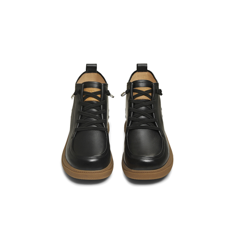 天美意2025冬新款复古纯色圆头厚底百搭潮流女马丁靴KDX30DD5