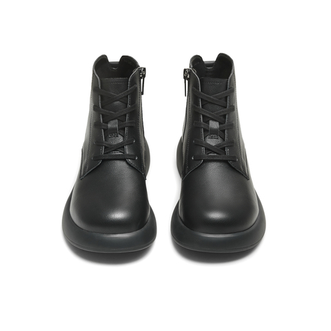 天美意2025冬新款商场同款系带短靴户外潮流女马丁靴CFT40DD5