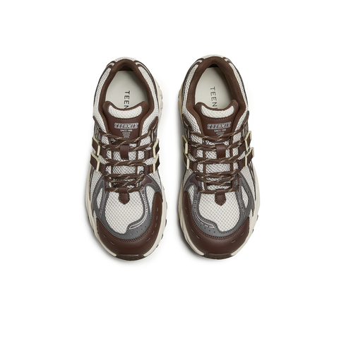 天美意2025秋新款厚底拼色潮流运动户外老爹鞋女休闲鞋KD100CM5