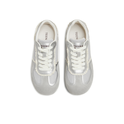 天美意2025秋新款内增高拼色百搭阿甘德训鞋女休闲鞋KG127CM5