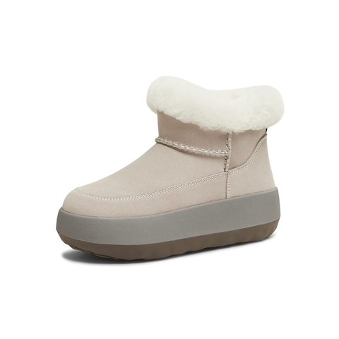 天美意2025冬新款商场同款舒适保暖毛绒单鞋女雪地靴BM331DD5