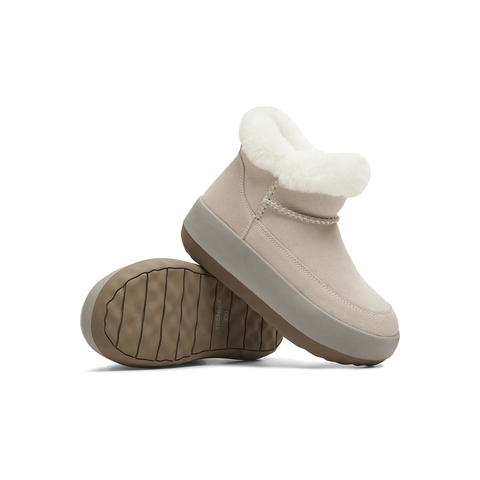 天美意2025冬新款商场同款舒适保暖毛绒单鞋女雪地靴BM331DD5