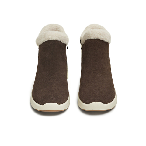 天美意2025冬新款厚底保暖百搭棉鞋女时尚雪地靴KXD77DD5