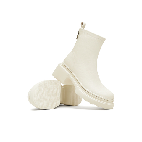 天美意2025冬新款商场同款厚底简约百搭时装靴短靴女靴BL691DD5