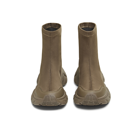 天美意2025冬新款厚底百搭短靴一脚蹬显瘦百搭女弹力靴KTX24DZ5