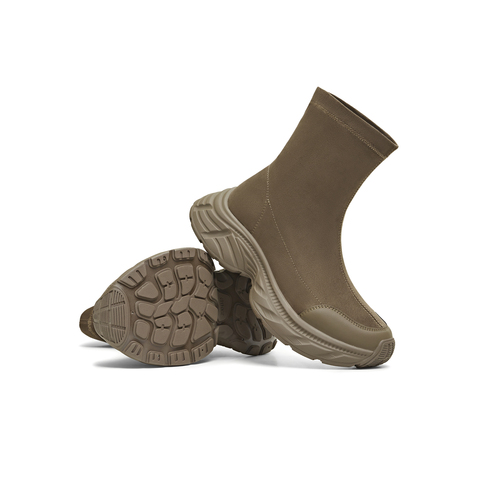 天美意2025冬新款厚底百搭短靴一脚蹬显瘦百搭女弹力靴KTX24DZ5