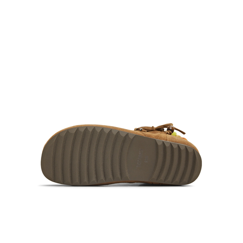 天美意2025冬新款内增高复古百搭户外堆堆靴女西部靴KXZ18DZ5