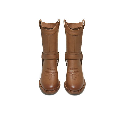 天美意2025冬新款商场同款玩具总动员联名百搭女西部靴BM211DZ5