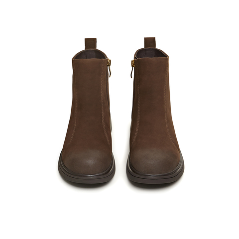 天美意2025冬新款商场同款厚底复古百搭短靴女时装靴BL661DD5