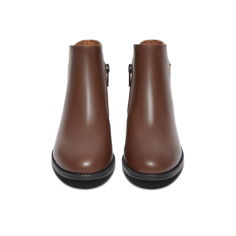 天美意2025冬新款商场同款气质优雅及踝靴简约女时装靴CO558DD5