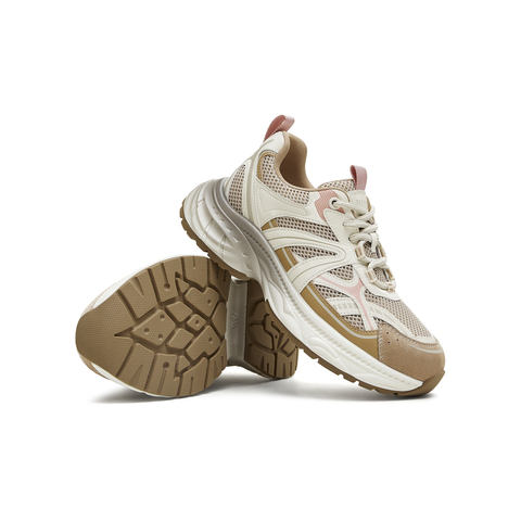 天美意2025秋新款休闲系带厚底百搭运动户外女老爹鞋KD113CM5