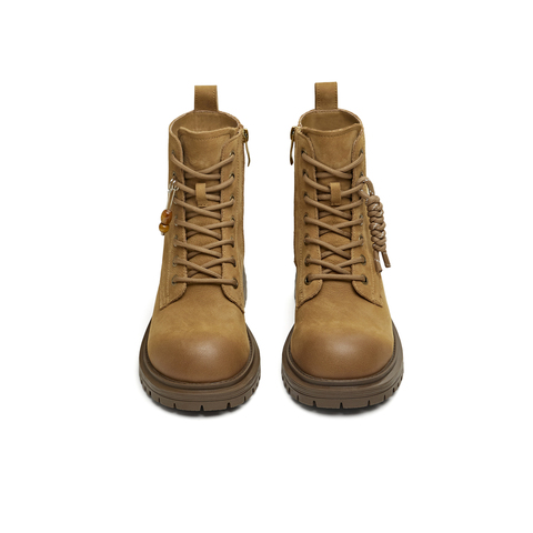 天美意2025冬新款商场同款系带户外百搭增高女马丁靴BM671DD5