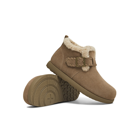 天美意2025冬新款商场同款厚底复古百搭保暖女雪地靴BM111DD5