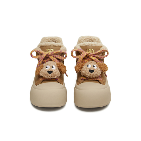 天美意2025冬新款商场同款毛绒保暖潮流板鞋女休闲鞋BM681DD5