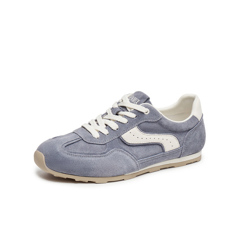 天美意2025秋新款休闲系带拼色百搭复古潮流男阿甘鞋AGX06CM5