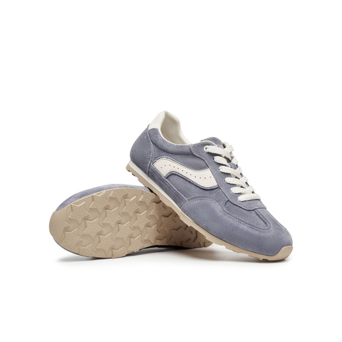 天美意2025秋新款休闲系带拼色百搭复古潮流男阿甘鞋AGX06CM5