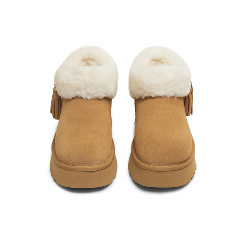 天美意2025冬新款商场同款厚底保暖户外棉鞋女雪地靴CBF42DD5