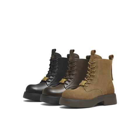 天美意2025冬新款商场同款玩具总动员联名百搭女马丁靴CCQ40DD5