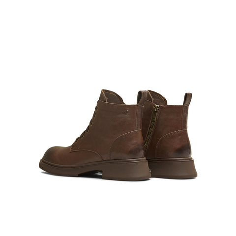 天美意2025冬新款商场同款厚底复古英伦风短靴女马丁靴BM051DD5