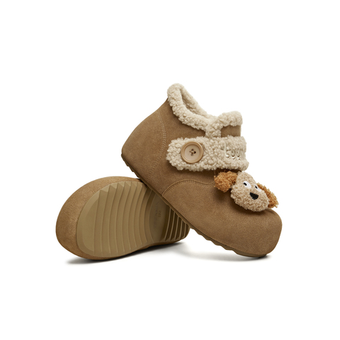 天美意2025冬新款商场同款舒适保暖毛绒勃肯鞋女雪地靴BM142DD5