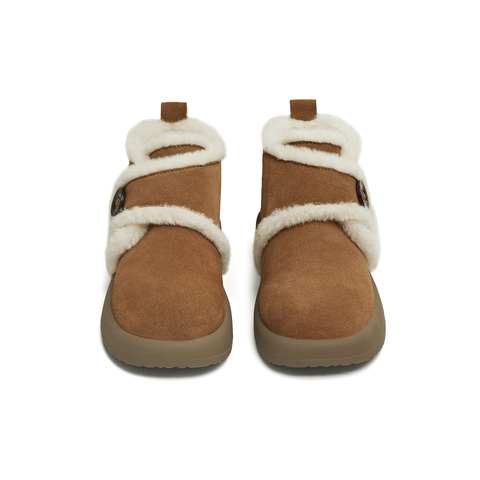 天美意2025冬新款厚底保暖简约百搭短靴女雪地靴KK081DD5