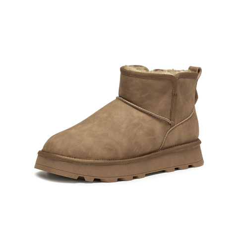 天美意2025冬新款户外休闲复古百搭运动潮流男雪地靴XDX51DD5