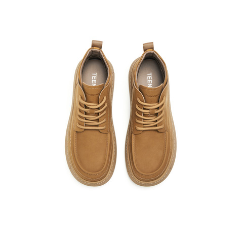 天美意2025冬新款商场同款厚底帅气百搭工装鞋男休闲鞋GZX10DD5